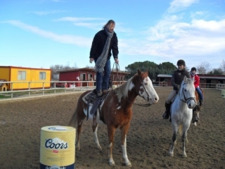 Equilibrio sobre el caballo